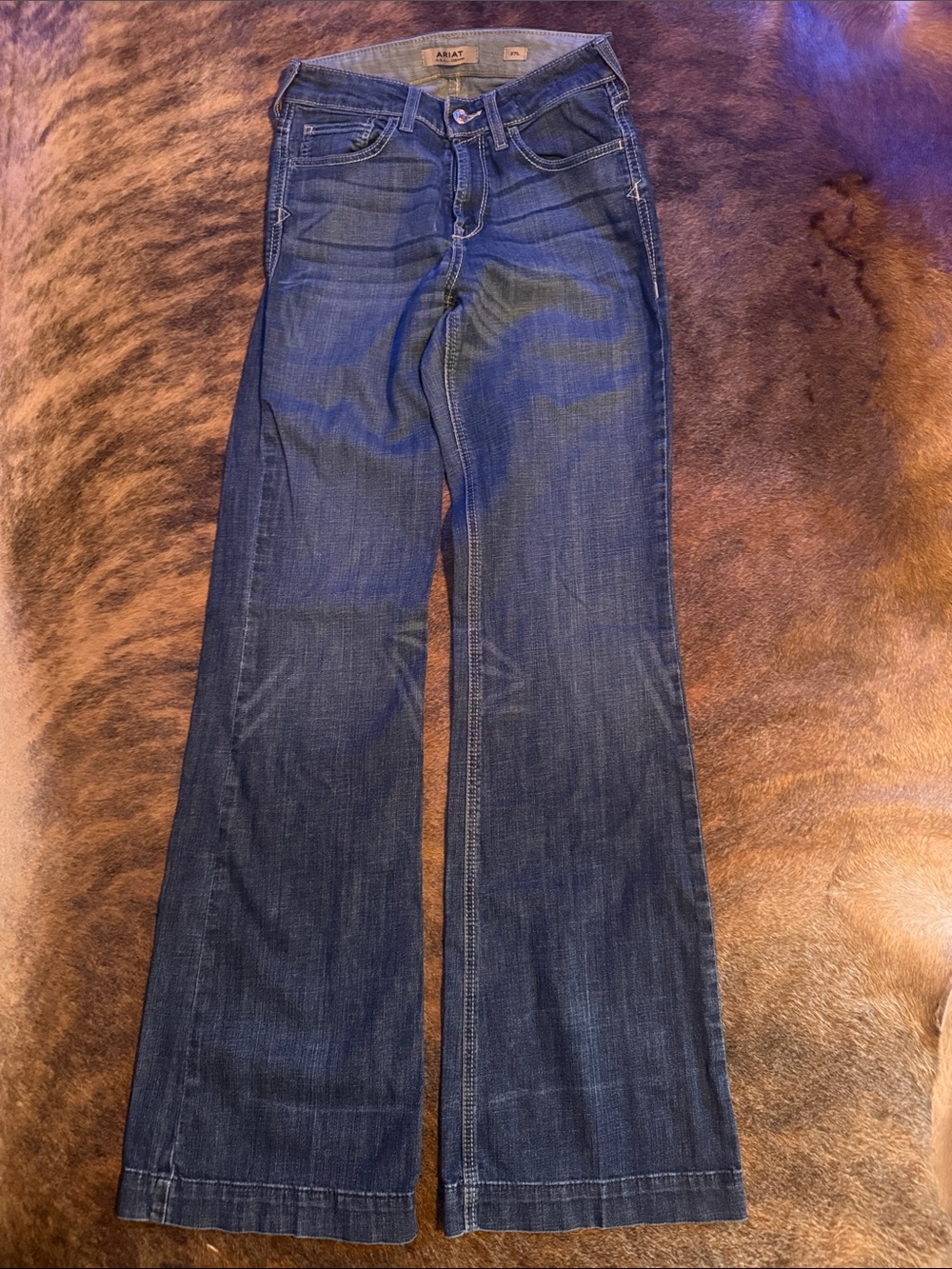 Ariat Women's Dark Blue Wide Leg Jeans